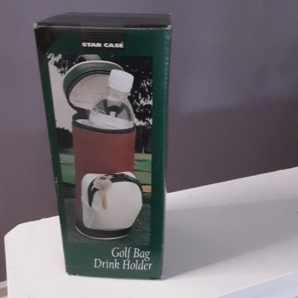 Red Golf Bag Drink Holder